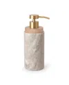 Cassadecor Dalton Marble Soap/lotion Dispenser In Beige