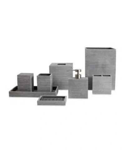 Cassadecor Dune Textured Resin Bath Accessories In White