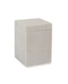 Cassadecor Dune Textured Resin Bathroom Jar In Ivory