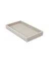 Cassadecor Dune Textured Resin Bathroom Tray In Ivory