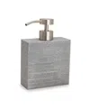 Cassadecor Dune Textured Resin Soap/lotion Dispenser In Gray