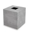 Cassadecor Dune Textured Resin Tissue Holder In Gray