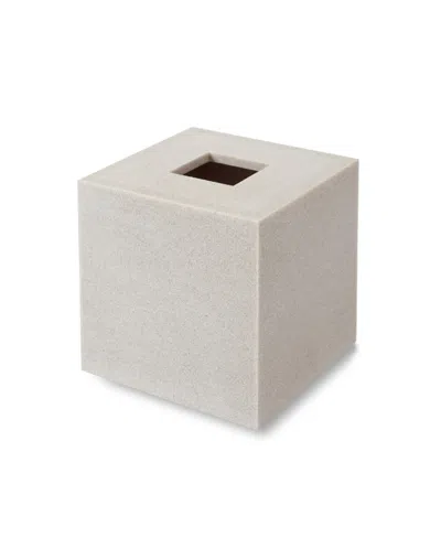 Cassadecor Dune Textured Resin Tissue Holder In Ivory