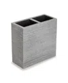 Cassadecor Dune Textured Resin Toothbrush Holder In Gray