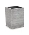 Cassadecor Dune Textured Resin Tumbler In Gray