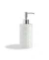 Cassadecor Embossed Porcelain Bath Accessories Collection Bedding In White