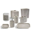 Cassadecor Regent Porcelain Bath Accessories In Gray
