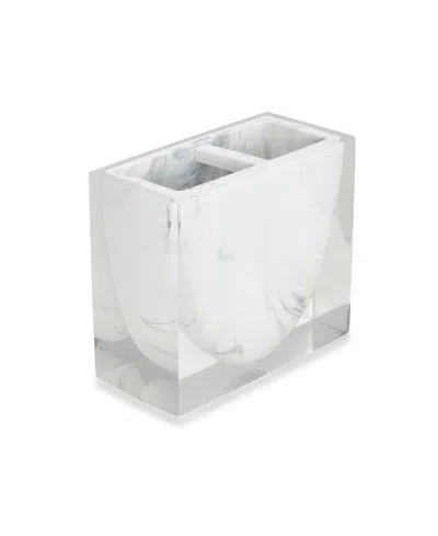 Cassadecor Tribeka Resin Toothbrush Holder In White