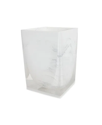 Cassadecor Tribeka Resin Wastebasket In White