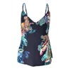 Cassandra Hone Women's Black Silk Camisole - Jungle Print In Black