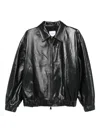 Cassell Raffy Zip-up Bomber Jacket In Black