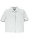 Cassell Light Blue Denim Bowling Shirt In Multi