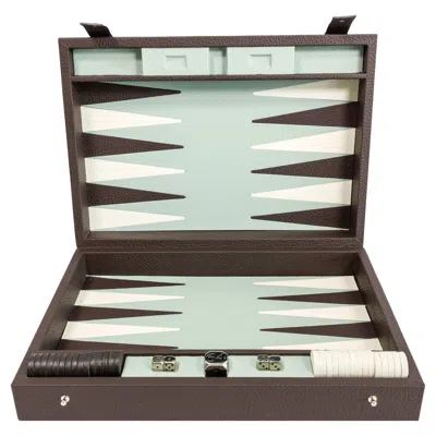 Pre-owned Cassigoli Brown Backgammon Box Game