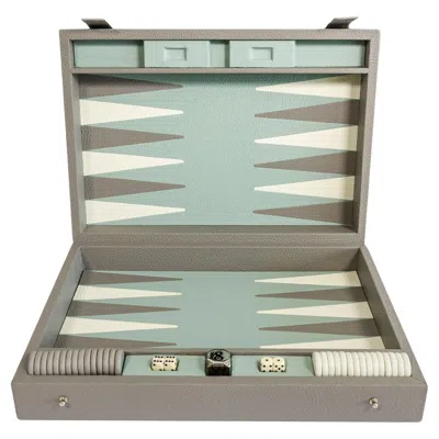 Pre-owned Cassigoli Grey Backgammon Box Game In Gray