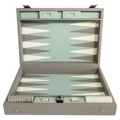 Pre-owned Cassigoli Grey Backgammon Box Game In Gray