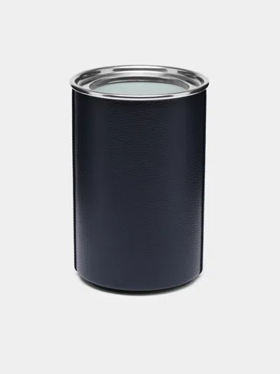 Cassigoli Inox Leather Wine Cooler  Abask Luxury Gift In Black