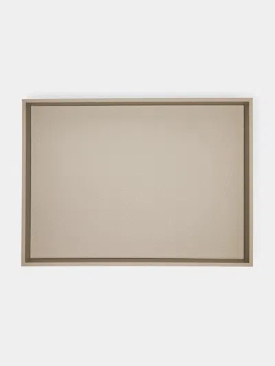 Cassigoli Minimal Leather Tray  Abask Luxury Gift In Gray