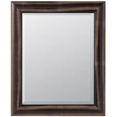 Pre-owned Cassigoli Python Dark Mirror In Brown