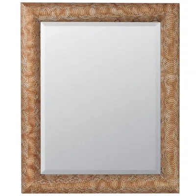Pre-owned Cassigoli Python Mirror In Brown
