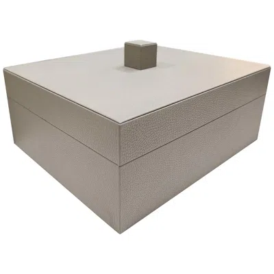 Pre-owned Cassigoli Scuretto Leather Box In Sand In Brown