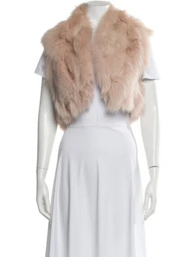 Pre-owned Cassin Fur Bolero In Neutral