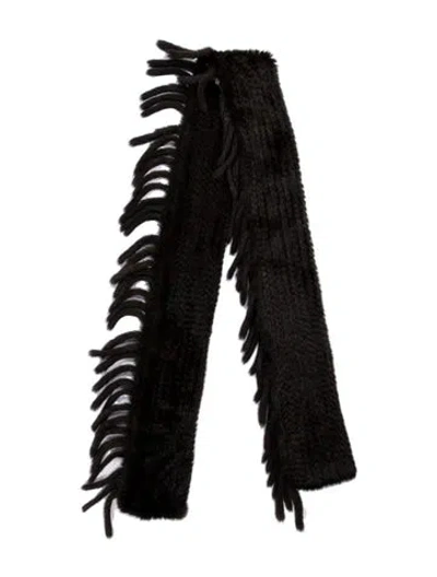 Pre-owned Cassin Mink Stole In Brown