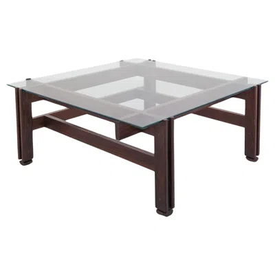 Pre-owned Cassina 1960s Mid-century Modern Square 751 Coffee Table By Ico Parisi Per  In Brown