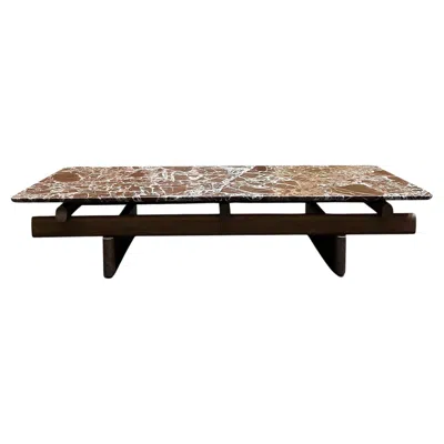 Pre-owned Cassina 564 Sengu Small Rectangular Coffee Table In Levanto Red By