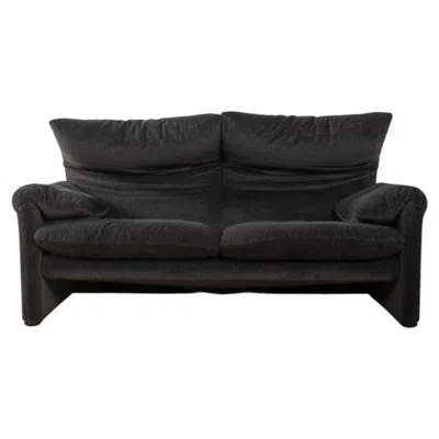 Pre-owned Cassina 675 Maralunga Sofa, Vico Magistretti, , Vintage In Black