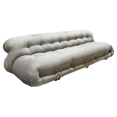 Pre-owned Cassina 944 Soriana Three-seater Sofa In Luxor Fucile By  In Gray