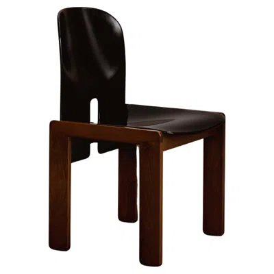 Pre-owned Cassina Afra & Tobia Scarpa "121" Chair For , Black Lacquered, 1965