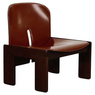 Pre-owned Cassina Afra & Tobia Scarpa "925" Easy Chair For , Red Leather, 1966