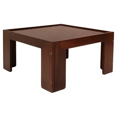 Pre-owned Cassina Afra & Tobia Scarpa Rosewood Coffee Table For  1960s In Brown
