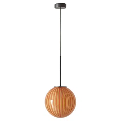 Pre-owned Cassina Bollicosa Small Pendant Lamp, Blown Glass, Mid-century Style In Brown