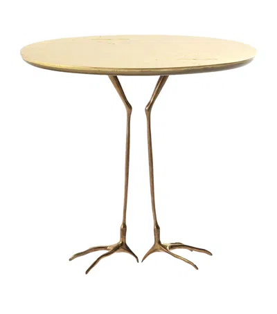Cassina Bronze Traccia Side Table In Gold