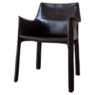 Pre-owned Cassina Cab 413 Armchair By Mario Bellini For  In Black