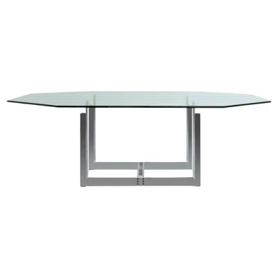 Pre-owned Cassina Carlo Scarpa Sarpi Dining Table For , Glass & Metal, Italy, New In Gray