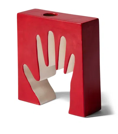 Cassina Ceramic Impronta Mano Vase In Multi