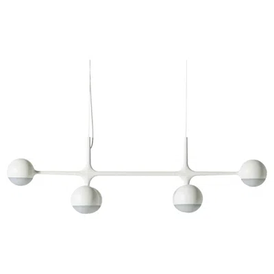 Pre-owned Cassina Charles And Ray Eames Dot Pattern Light Suspension 6 Spheres Lamp By  In Transparent