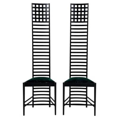 Pre-owned Cassina Charles Rennie Mackintosh Pair Of Hill House Chairs By  In Brown