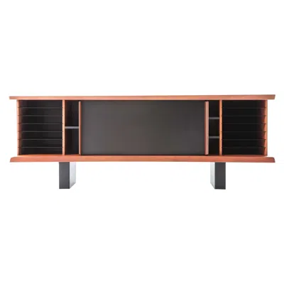 Pre-owned Cassina Charlotte Perriand 513 Riflesso Storage Unit For , Italy, New In Brown
