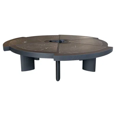 Pre-owned Cassina Charlotte Perriand 529 Rio Table In Black Marquina Marble By