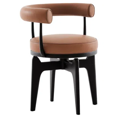 Pre-owned Cassina Charlotte Perriand Indochine Armchair By , Mid-century Modern In Brown