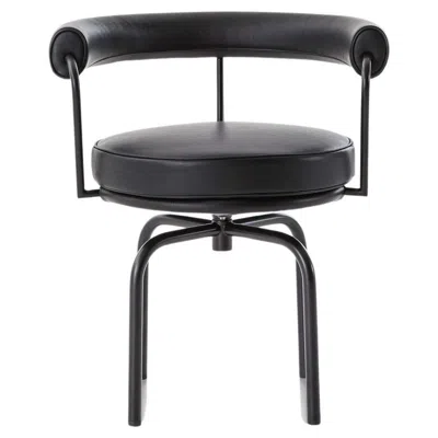 Pre-owned Cassina Charlotte Perriand Lc7 Chair For  Fauteuil Tournant, Italy - New In Black