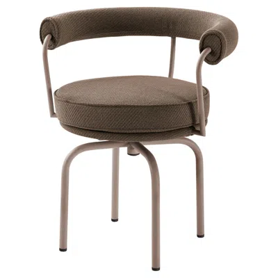 Pre-owned Cassina Charlotte Perriand Lc7 Outdoors Textured Brown Chair By