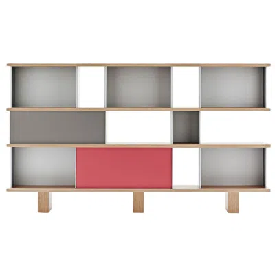 Pre-owned Cassina Charlotte Perriand Mid-century Modern Nuage Shelving Unit By  In Brown