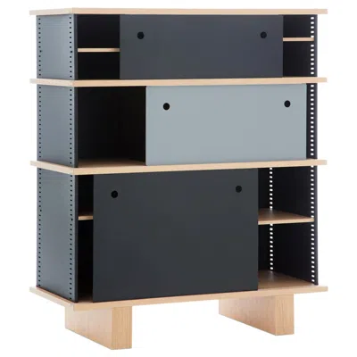 Pre-owned Cassina Charlotte Perriand Nuage Shelving Unit, Wood And Aluminium By  In Brown