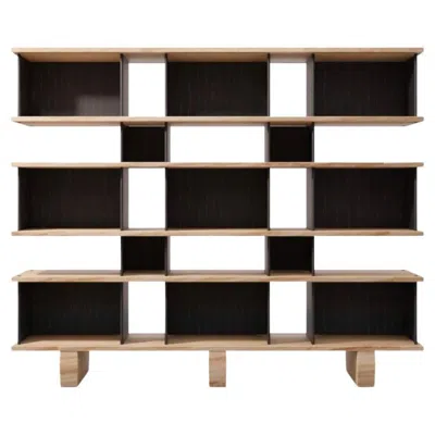 Pre-owned Cassina Charlotte Perriand Nuage Shelving Unit, Wood And Aluminium By  In Brown