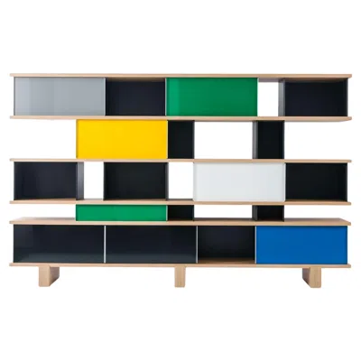 Pre-owned Cassina Charlotte Perriand Nuage Unit In Wood And Aluminum For  In Brown