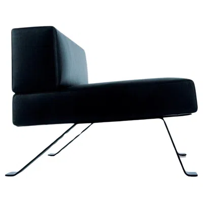 Pre-owned Cassina Charlotte Perriand Ombra Easychair By , Steel & Leather, Italy In Black